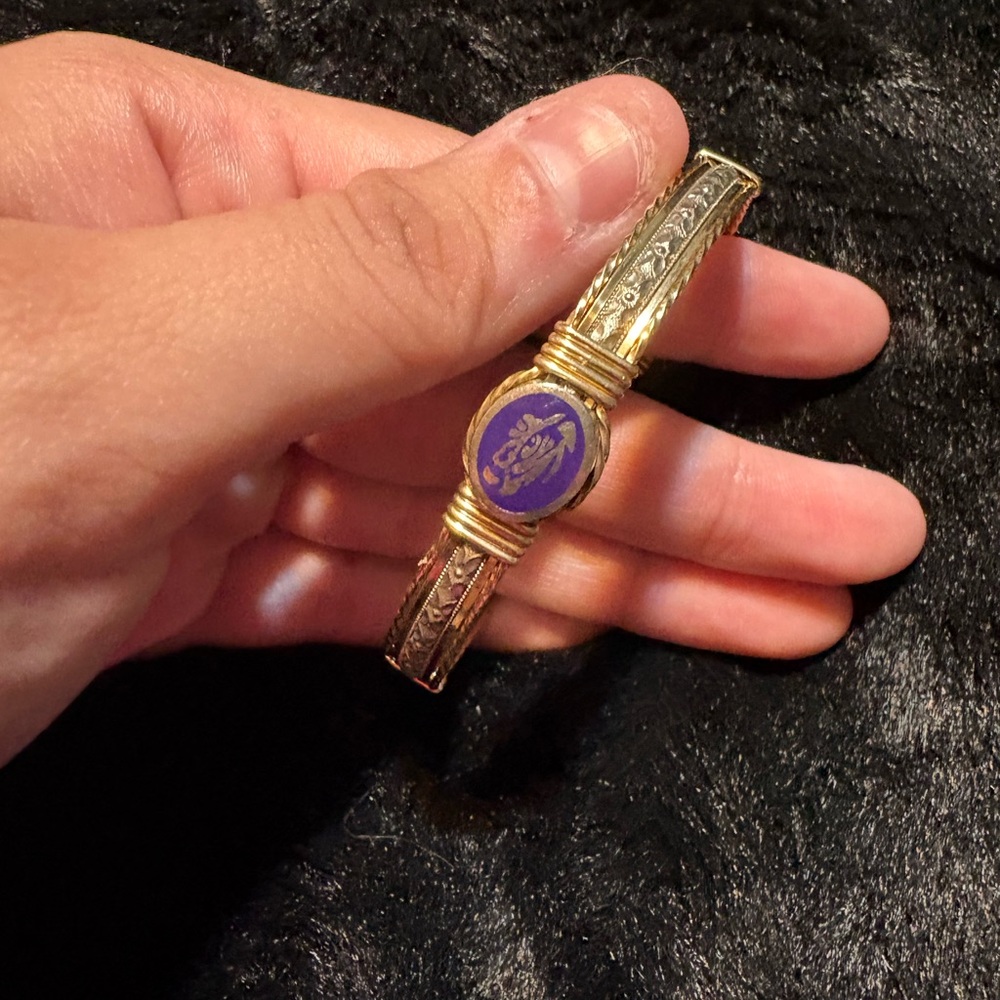 LSU RONALDO Gold and Purple Bracelet